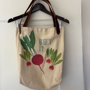 Beet It Canvas Tote Bag